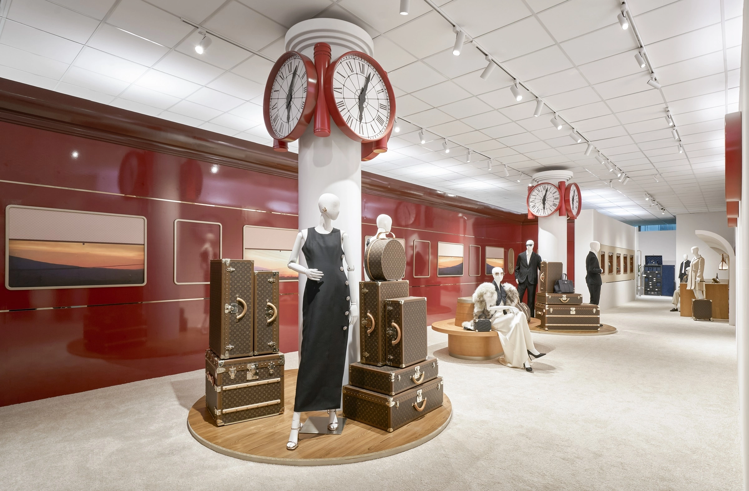 Không gian trưng bày ga tàu của Louis Vuitton